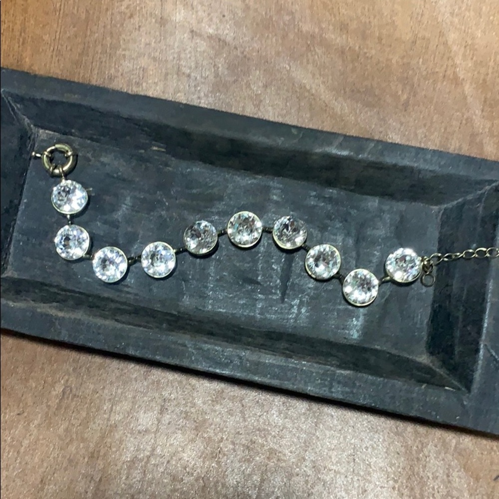 Clear stone bracelet